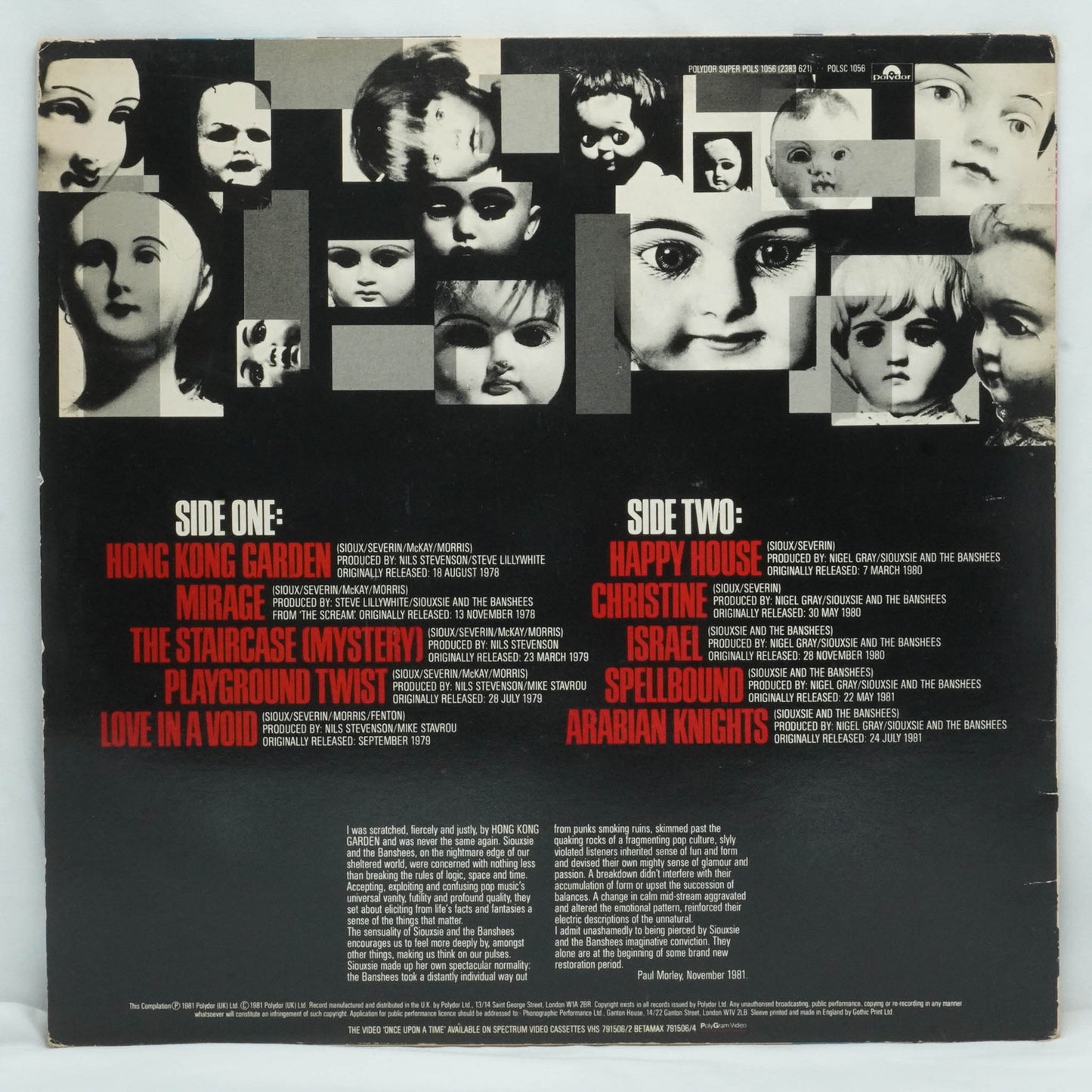 Siouxsie And The Banshees – Once Upon A Time/The Singles