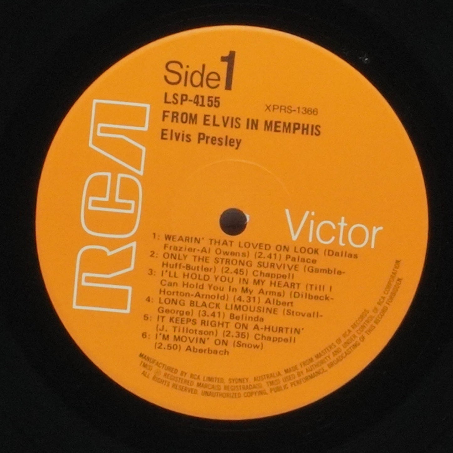 Elvis Presley – From Elvis In Memphis