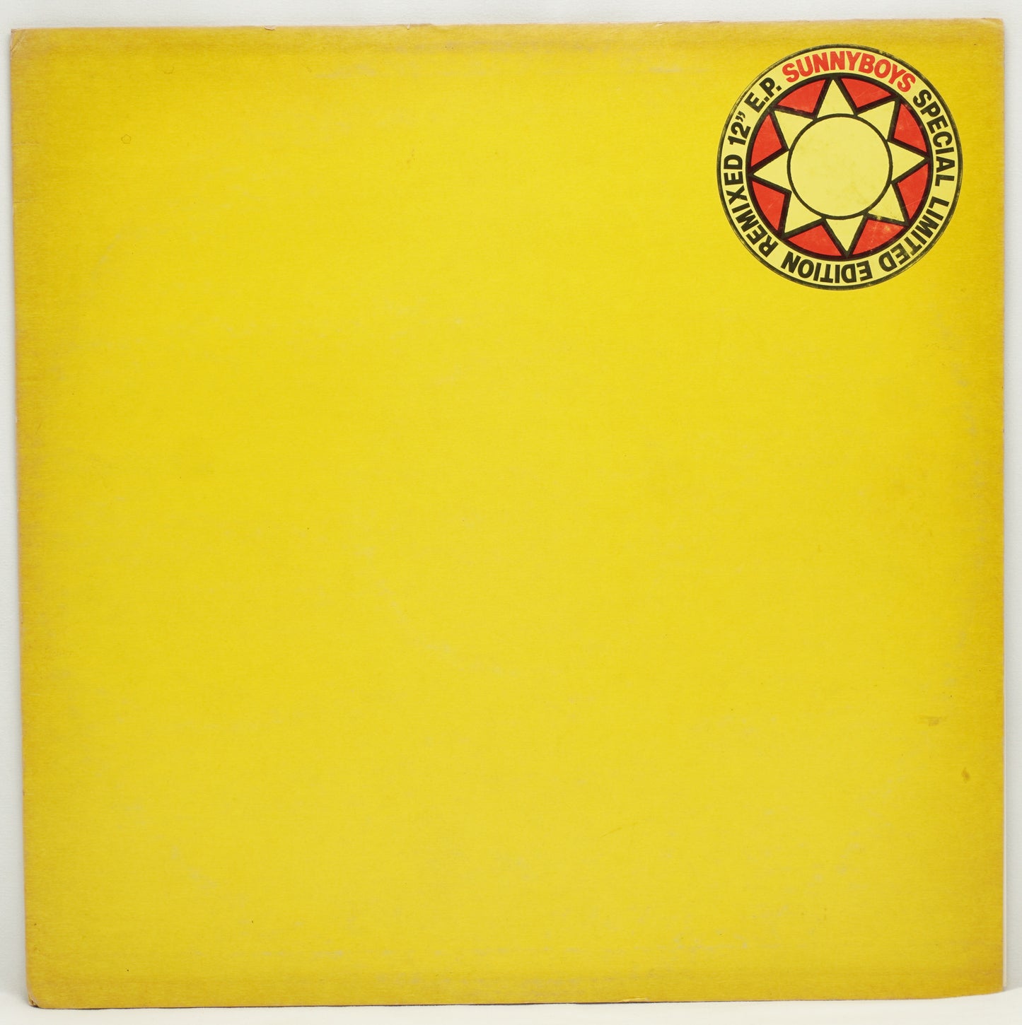 Sunnyboys – Special Limited Edition Remixed 12" E.P.
