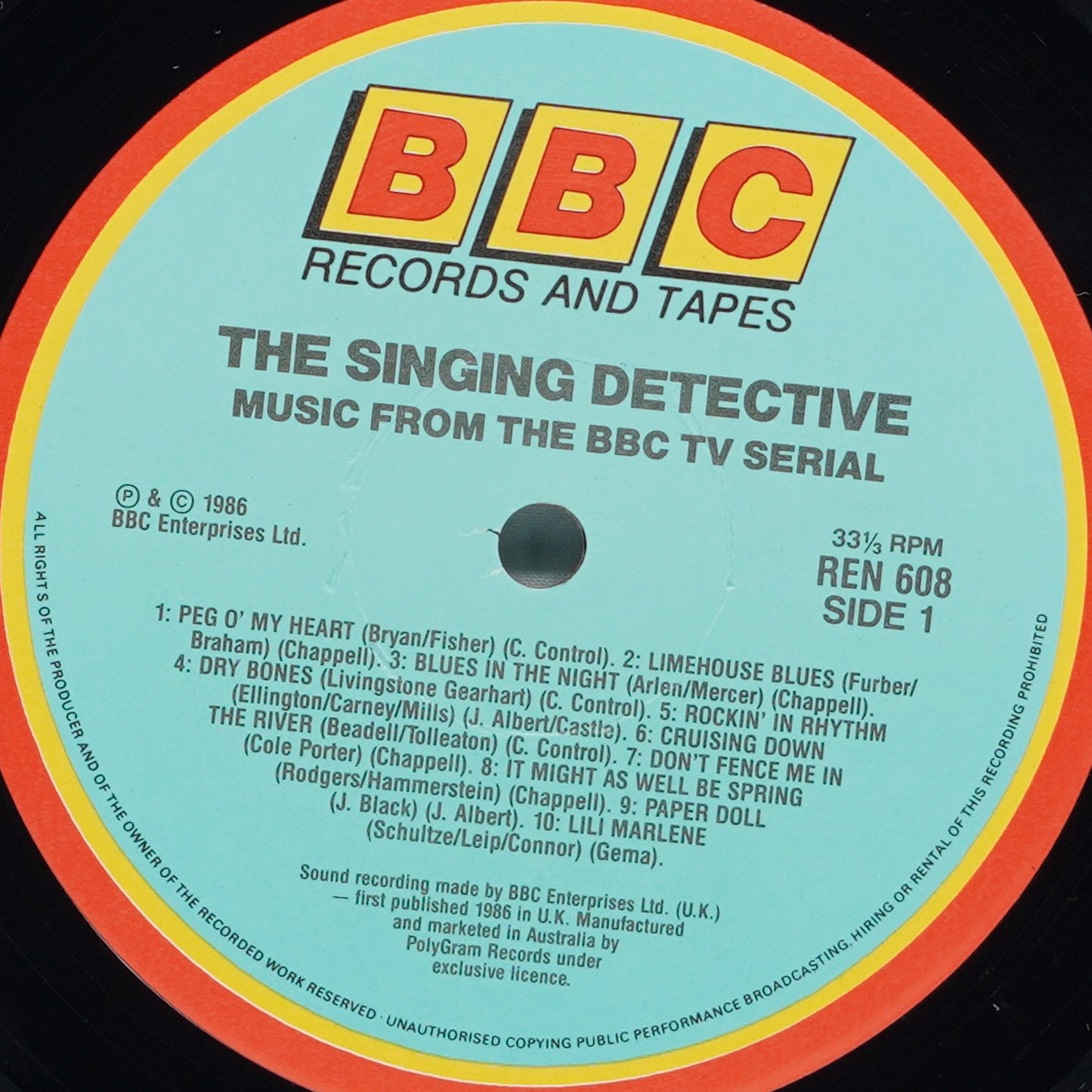Various – The Singing Detective: Music From The BBC-TV Serial