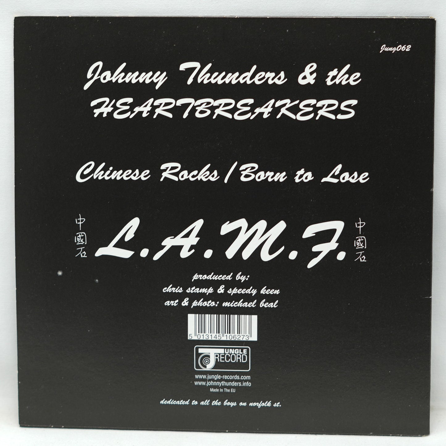 Johnny Thunders & The Heartbreakers – Chinese Rocks / Born To Lose