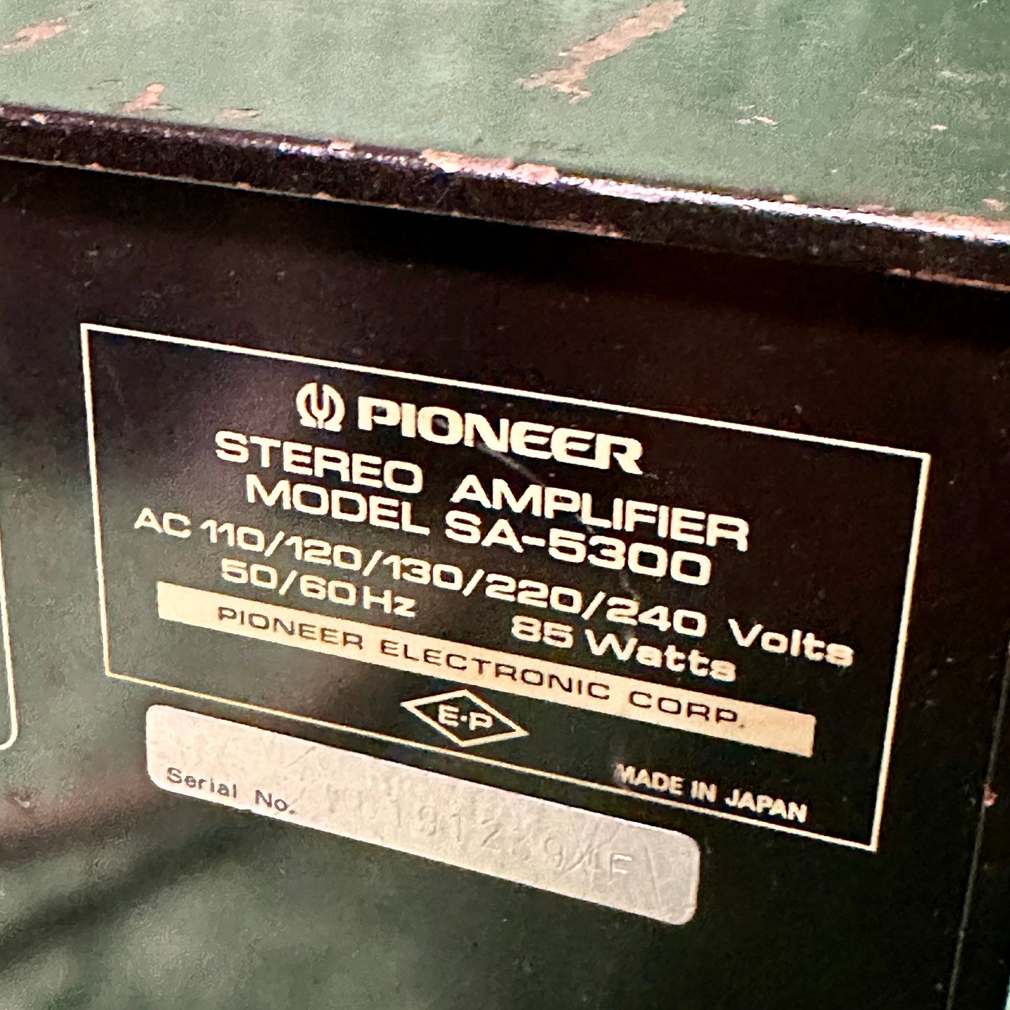 Pioneer SA-5300 Stereo Integrated Amplifier
