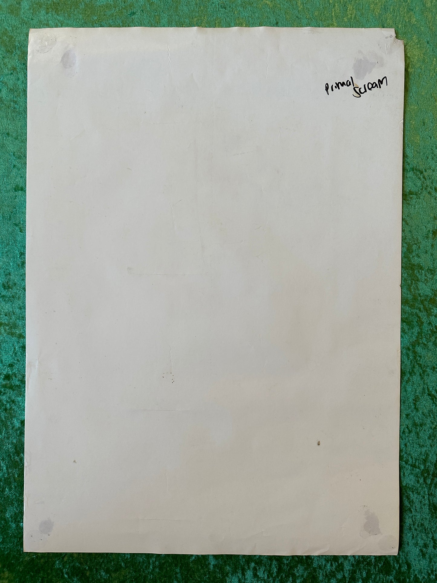 Primal Scream 2011 Australian Tour Poster