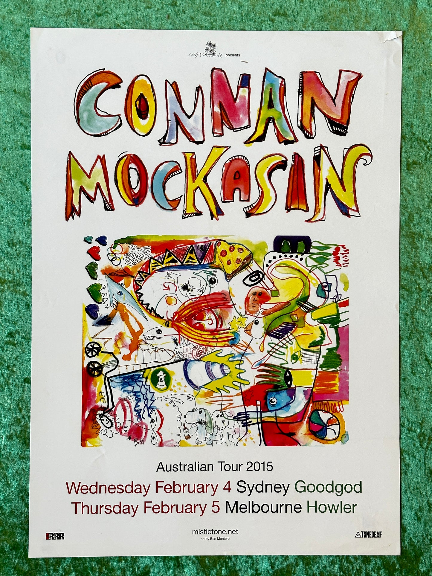 Connan Mockasin 2015 Australian Tour Poster