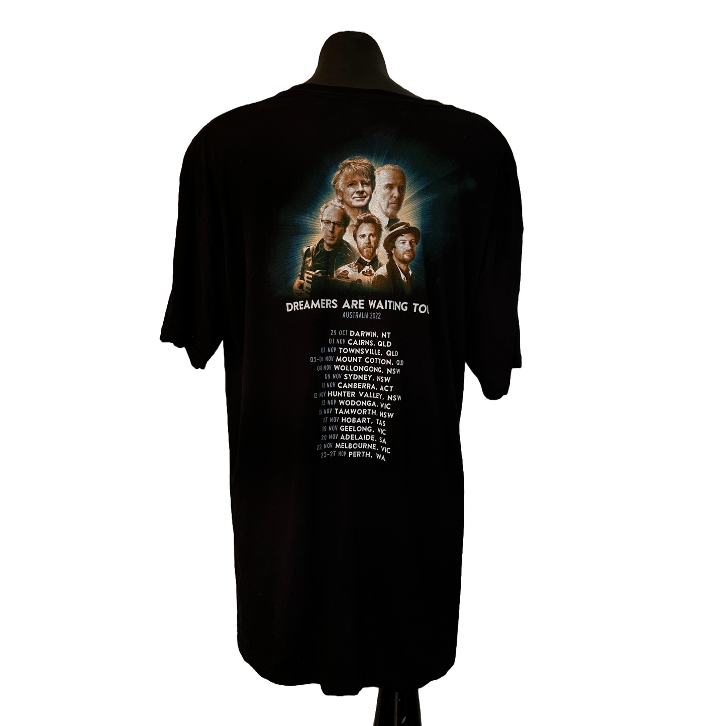 Crowded House 2022 'Dreams Are Waiting' Australian Tour Shirt
