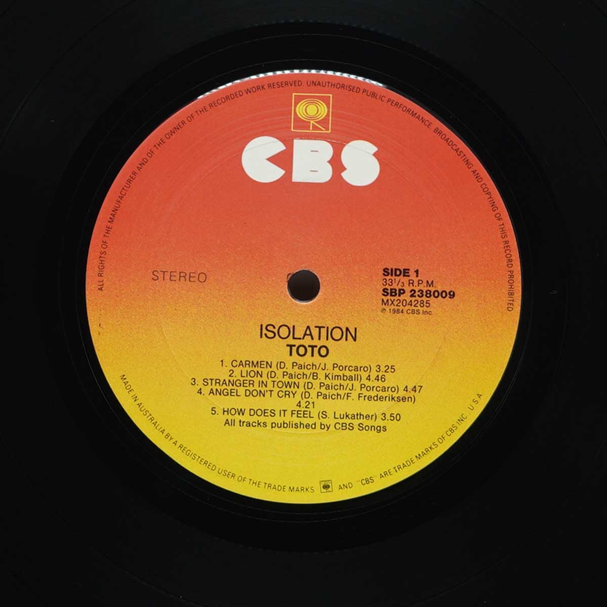 Toto – Isolation