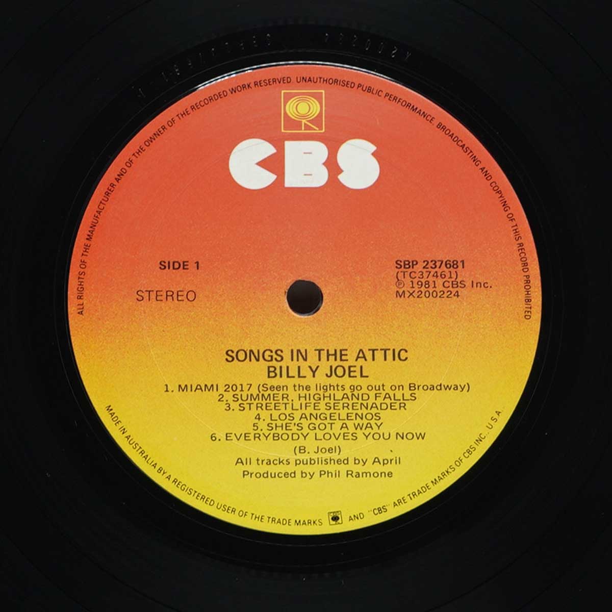 Billy Joel – Songs In The Attic