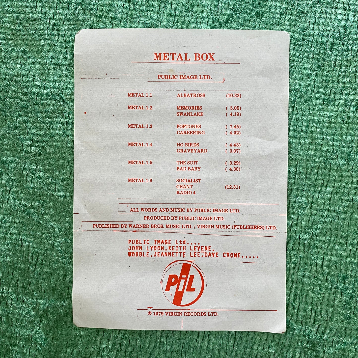 PiL – Metal Box
