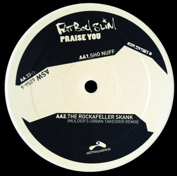 Fatboy Slim : Praise You (12", Single)