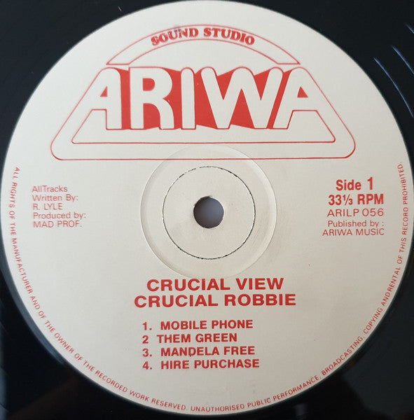 Crucial Robbie : Crucial View (LP)