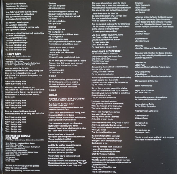 Dawes (2) : Passwords (2xLP, Album)