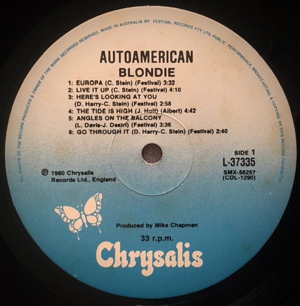 Blondie : AutoAmerican (LP, Album)