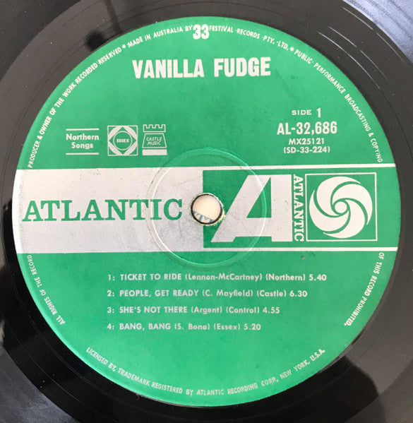 Vanilla Fudge : Vanilla Fudge (LP, Album, Mono)