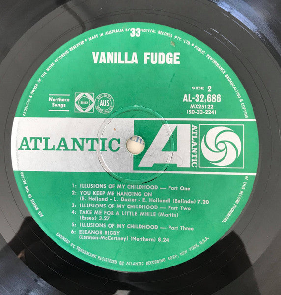 Vanilla Fudge : Vanilla Fudge (LP, Album, Mono)