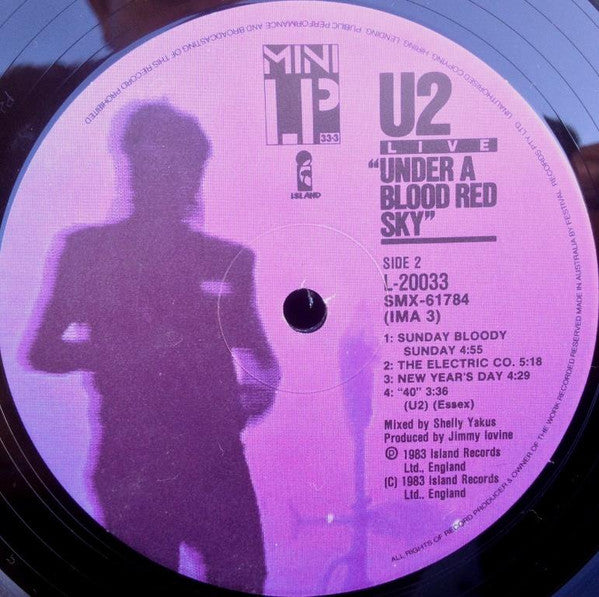 U2 : Under A Blood Red Sky (Live) (LP, MiniAlbum)