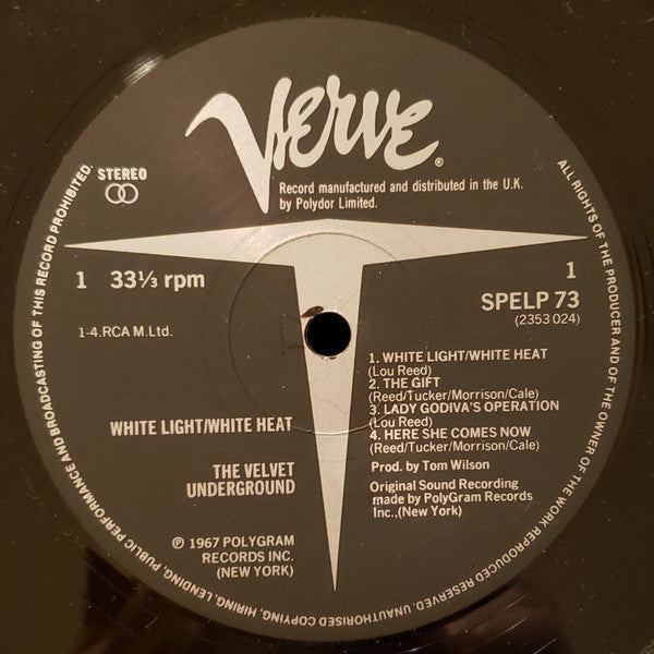 The Velvet Underground : White Light/White Heat (LP, Album, RE)