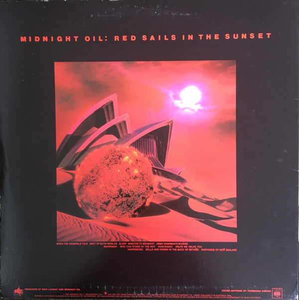 Midnight Oil : Red Sails In The Sunset (LP, Album)