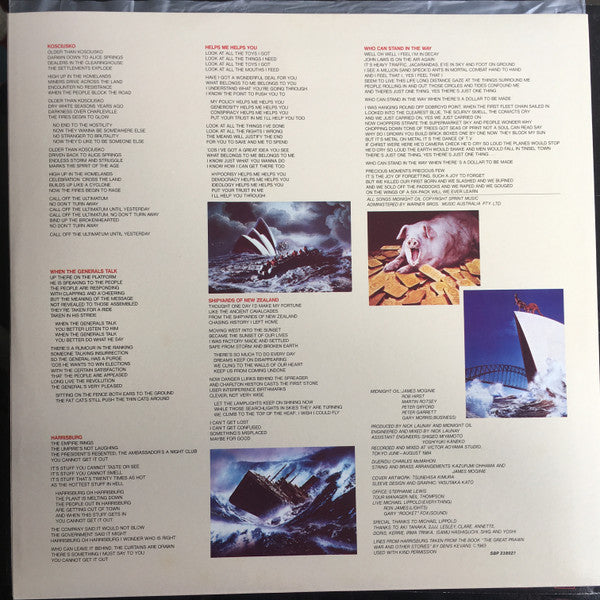Midnight Oil : Red Sails In The Sunset (LP, Album)