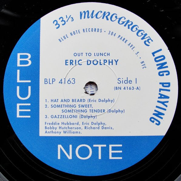 Eric Dolphy : Out To Lunch! (LP, Album, RE)
