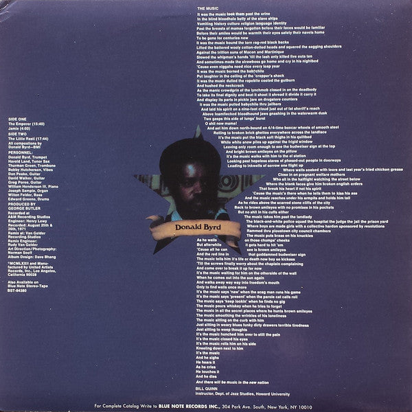 Donald Byrd : Ethiopian Knights (LP, Album, RE)