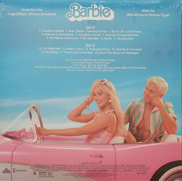 Mark Ronson & Andrew Wyatt : Barbie (Score From The Original Motion Picture Soundtrack (LP, Album, Pin)