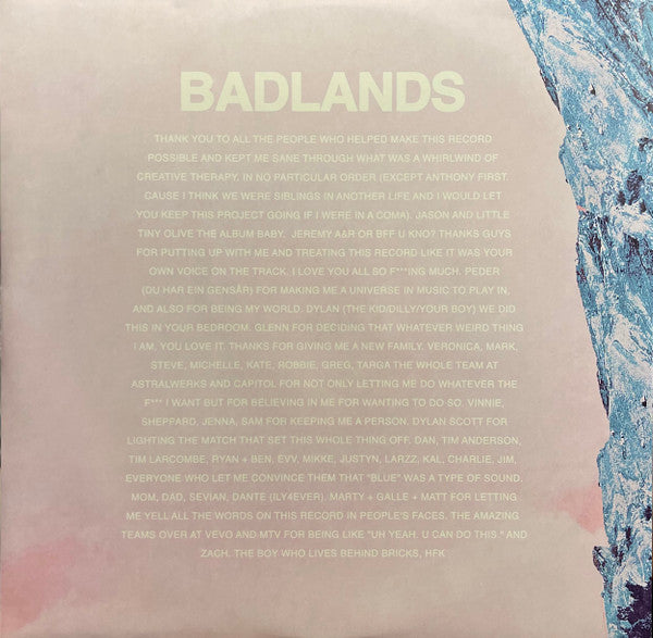 Halsey : Badlands (LP, Album, RP, Blu)