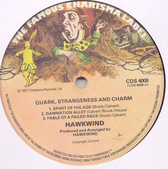 Hawkwind : Quark, Strangeness And Charm (LP, Album)