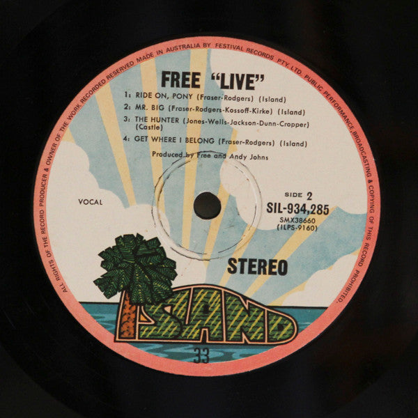 Free : Free Live (LP, Album, RE)