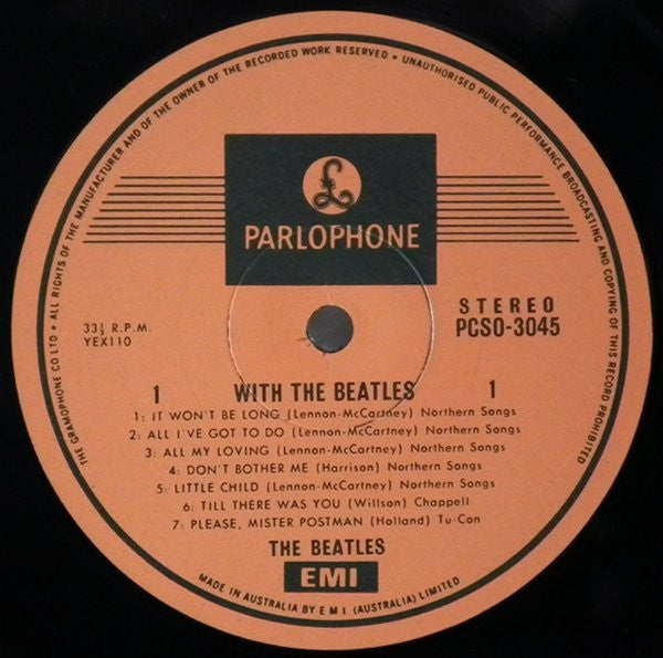 The Beatles : With The Beatles (LP, Album, RE, RP)