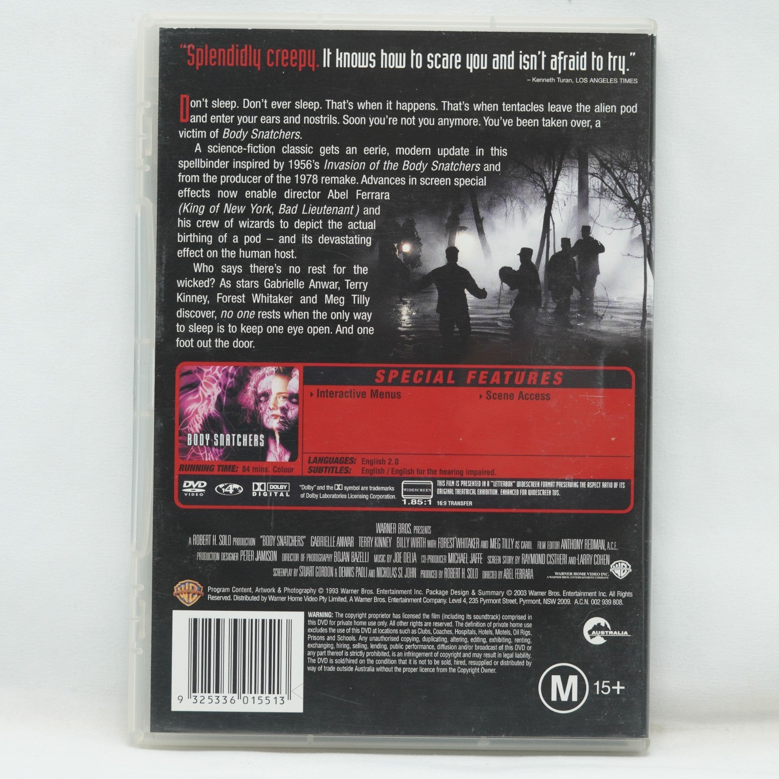 Body Snatchers - The Invasion Continues (DVD, 1992) Region 4