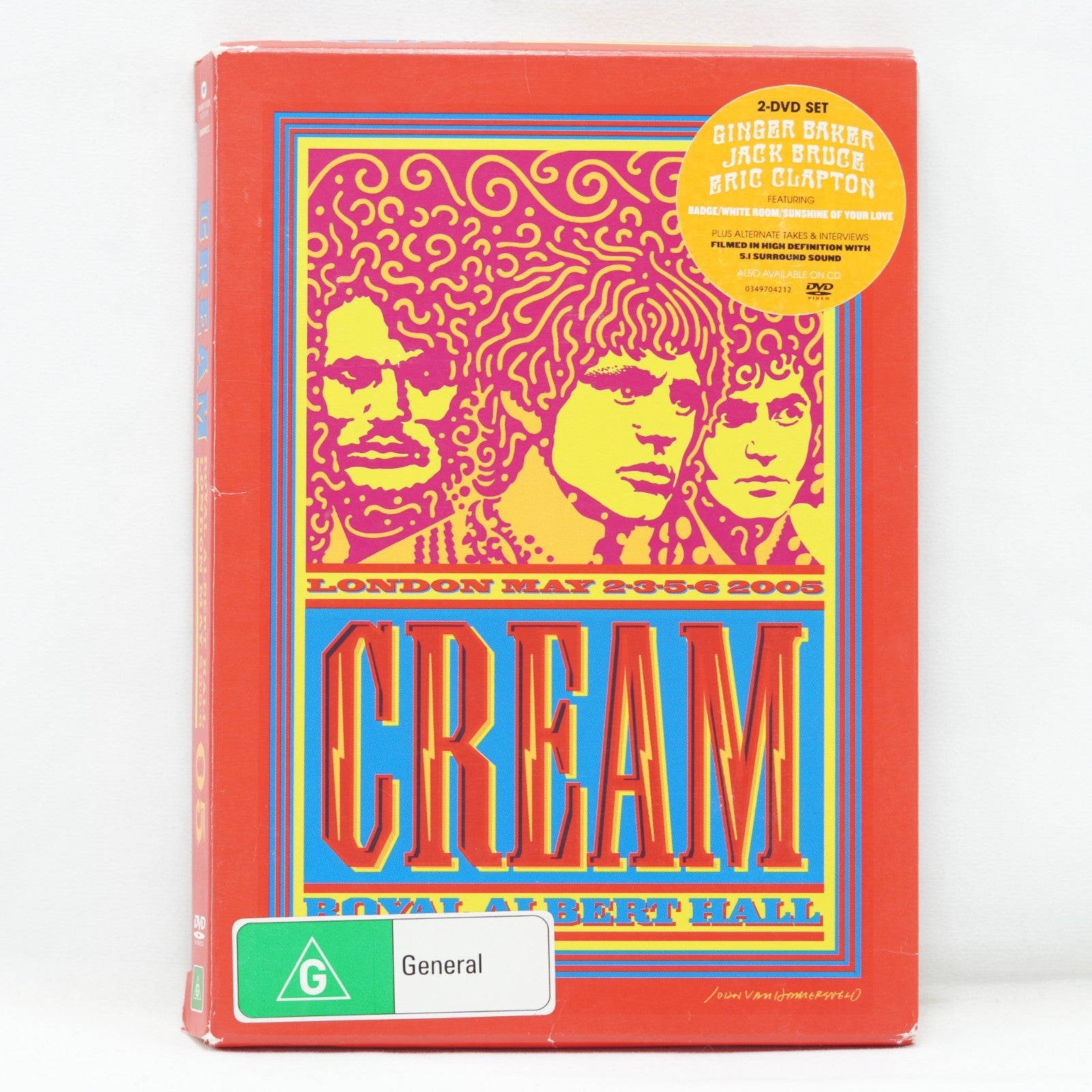 CREAM - Royal Albert Hall 2005 Live 2 x DVD