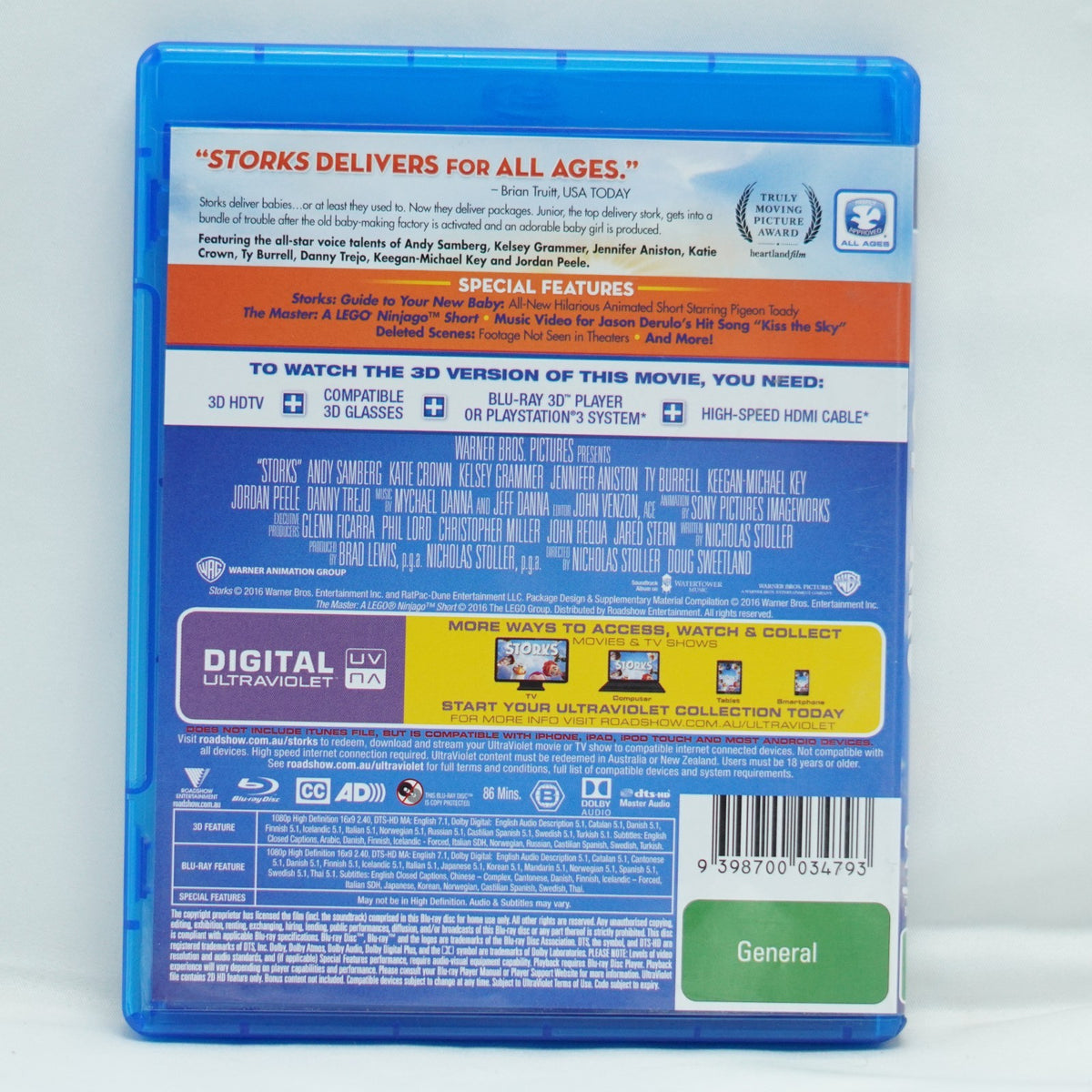 Storks | 3d + 2D Blu-ray + Uv (Blu-ray, 2016)