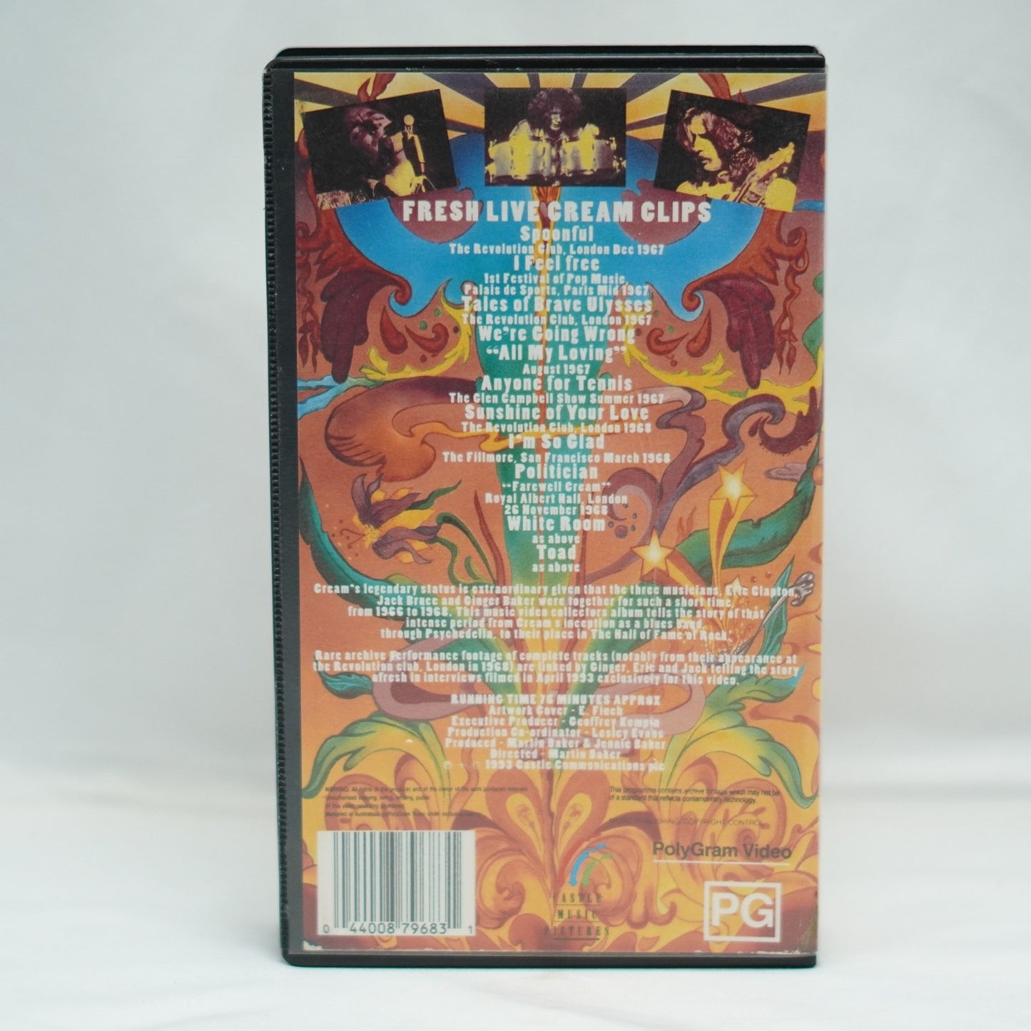 The Cream-Fresh Live Cream Music Video VHS
