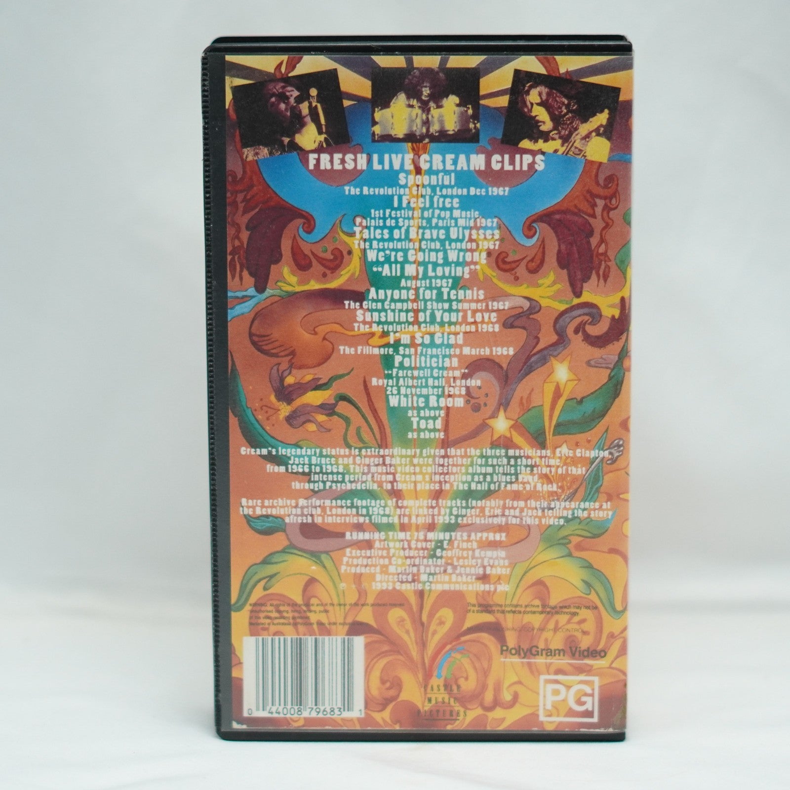 The Cream-Fresh Live Cream Music Video VHS
