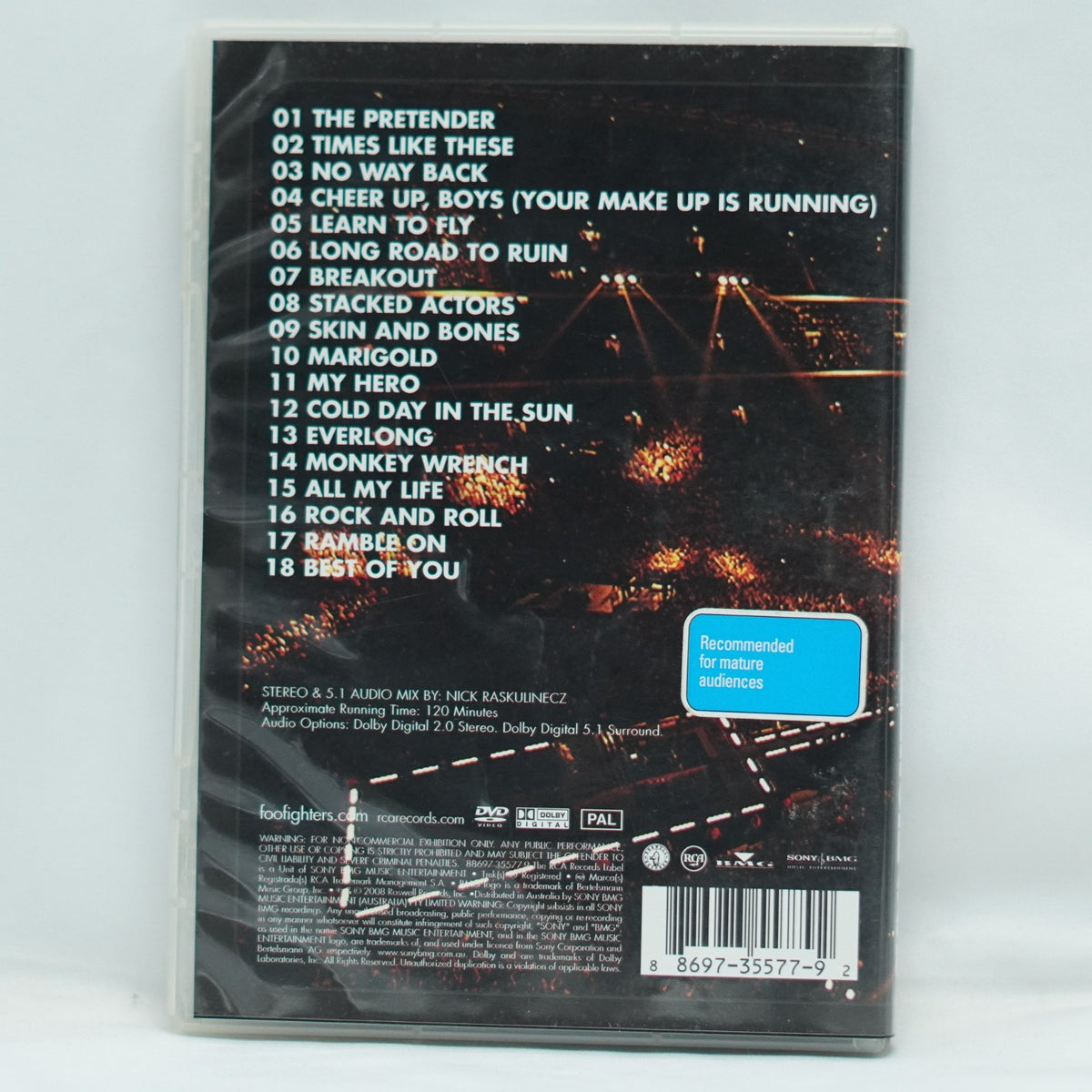 Live at Wembley Stadium by Foo Fighters (DVD, 2008)