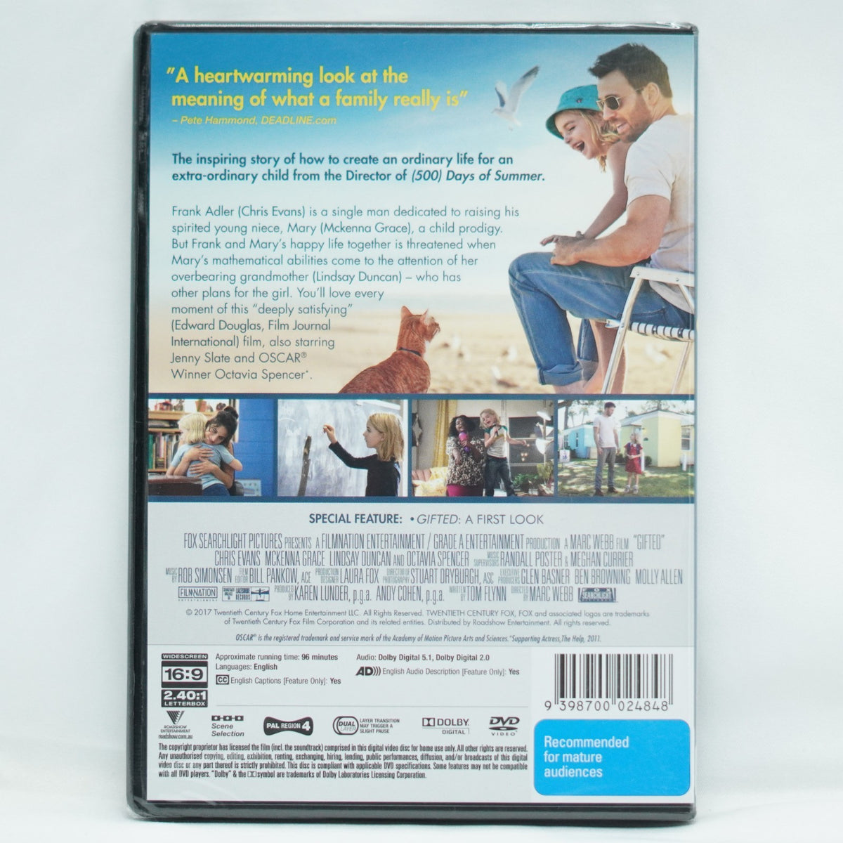 Gifted (DVD, 2017) New Sealed