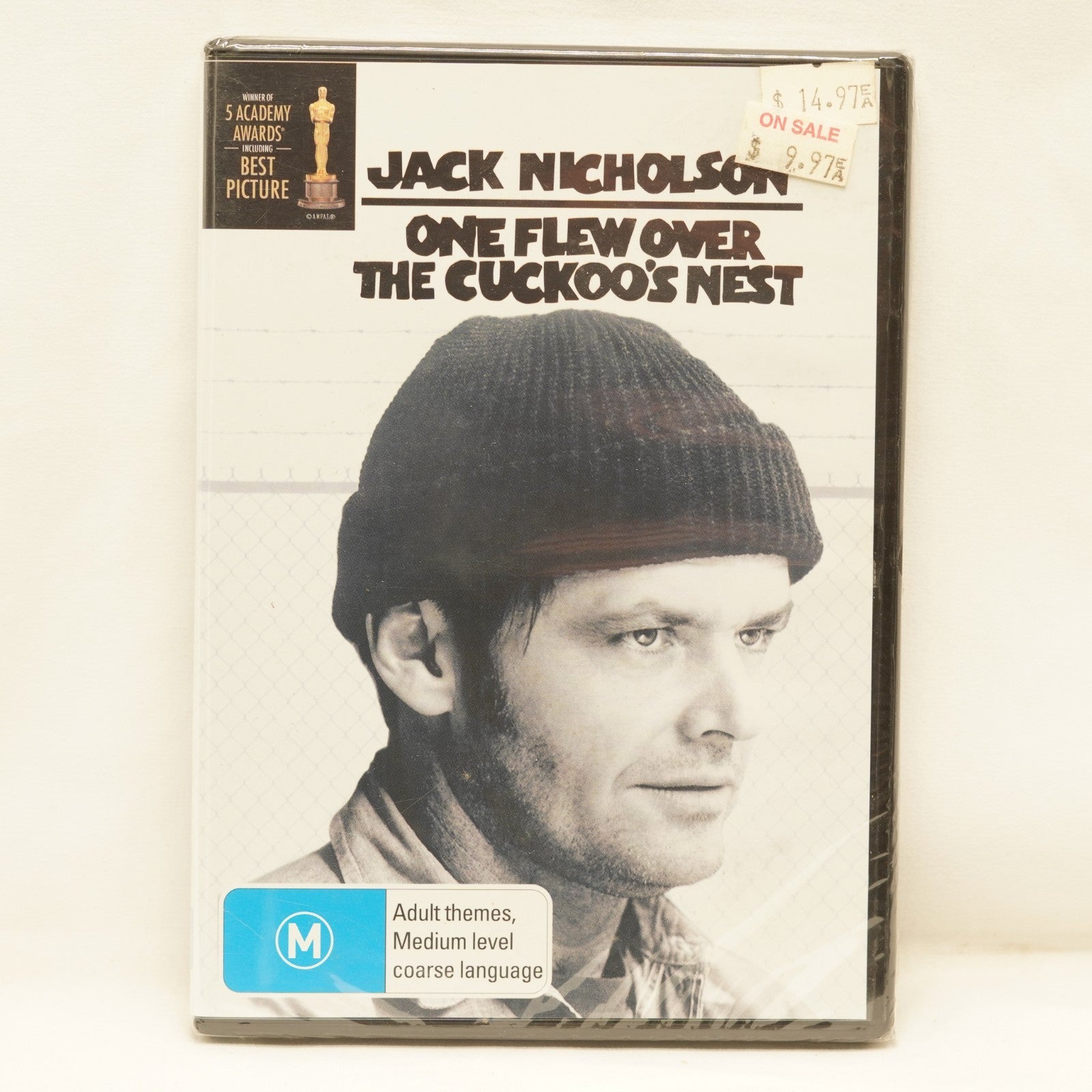 One Flew Over The Cuckoo's Nest  Region 4 DVD Like  Brand New Free Post