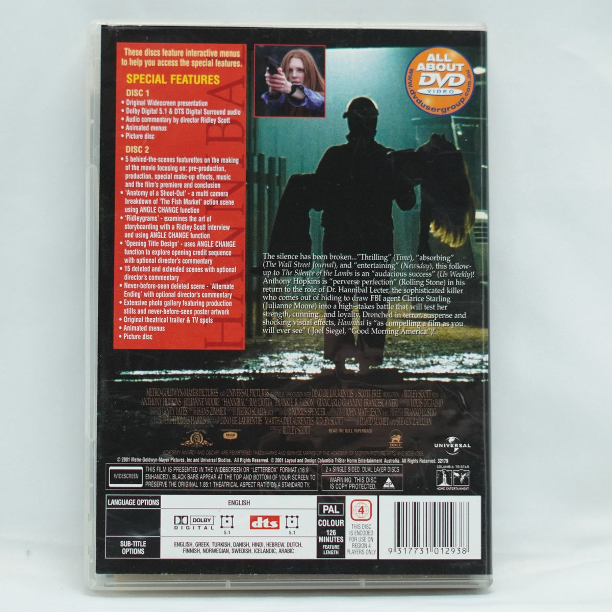 Hannibal DVD Crime Drama Thriller Region 4