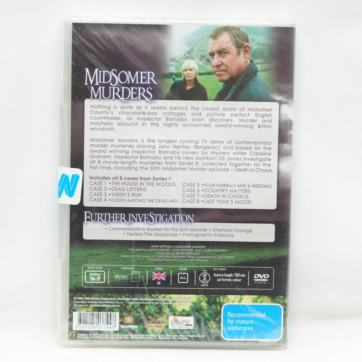 Midsomer Murders - Season 09 | Single Case Version - DVD Region 4 Brand New