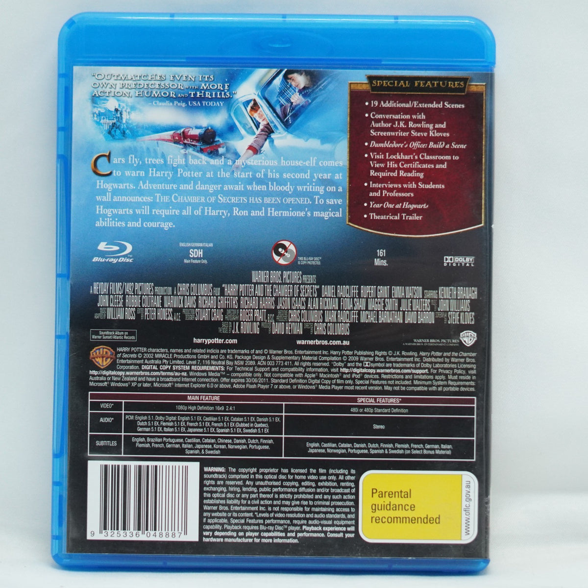 Harry Potter And The Chamber Of Secrets Blu-Ray