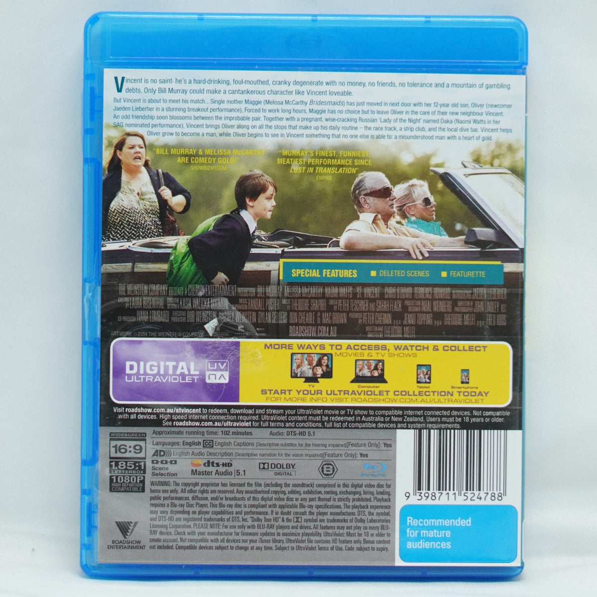 St. Vincent (Blu-ray, 2014)