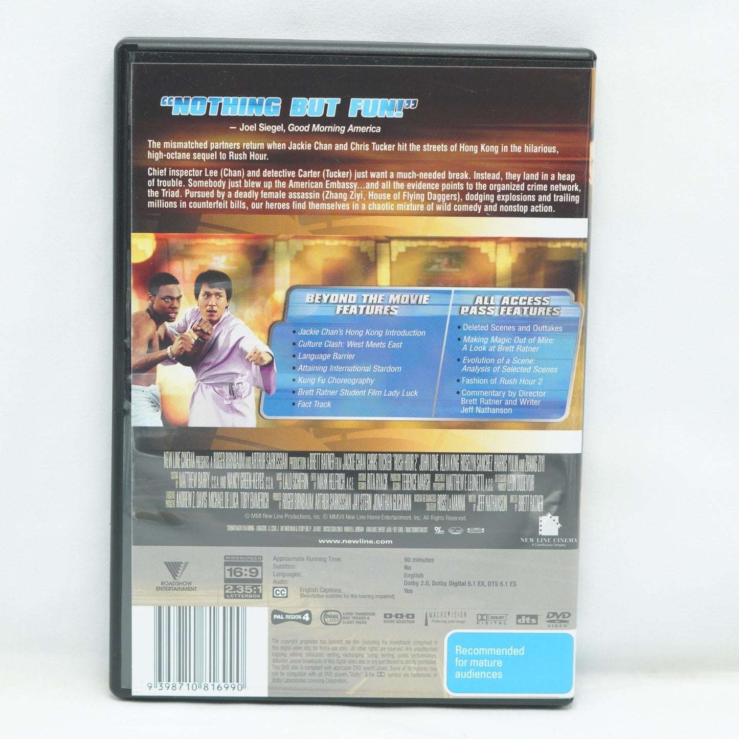 Rush Hour 2 DVD Jackie Chan, Chris Tucker - Brand New / Unsealed