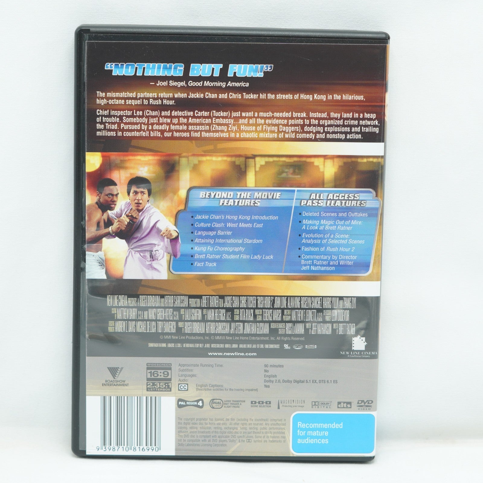 Rush Hour 2 DVD Jackie Chan, Chris Tucker - Brand New / Unsealed