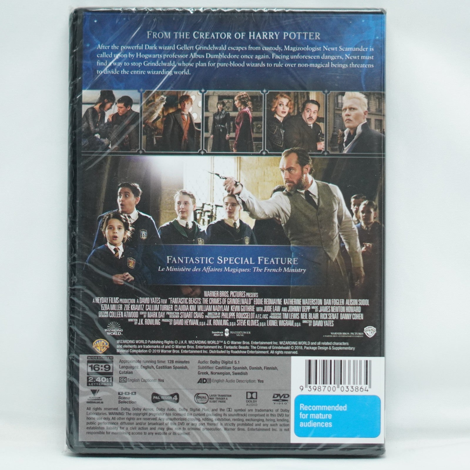 Fantastic Beasts The Crimes of Grindelwald DVD (2019 Johnny Depp | NEW & SEALED)