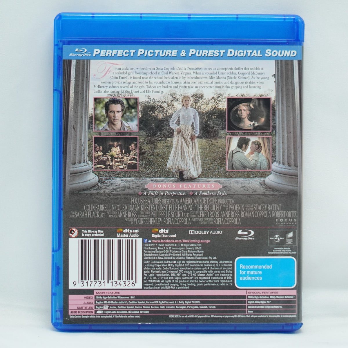 The Beguiled by Sofia Coppola (Blu-ray, 2017)