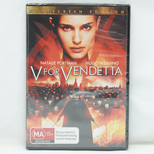 V For Vendetta 2005 DVD NEW & SEALED Region 4 PAL