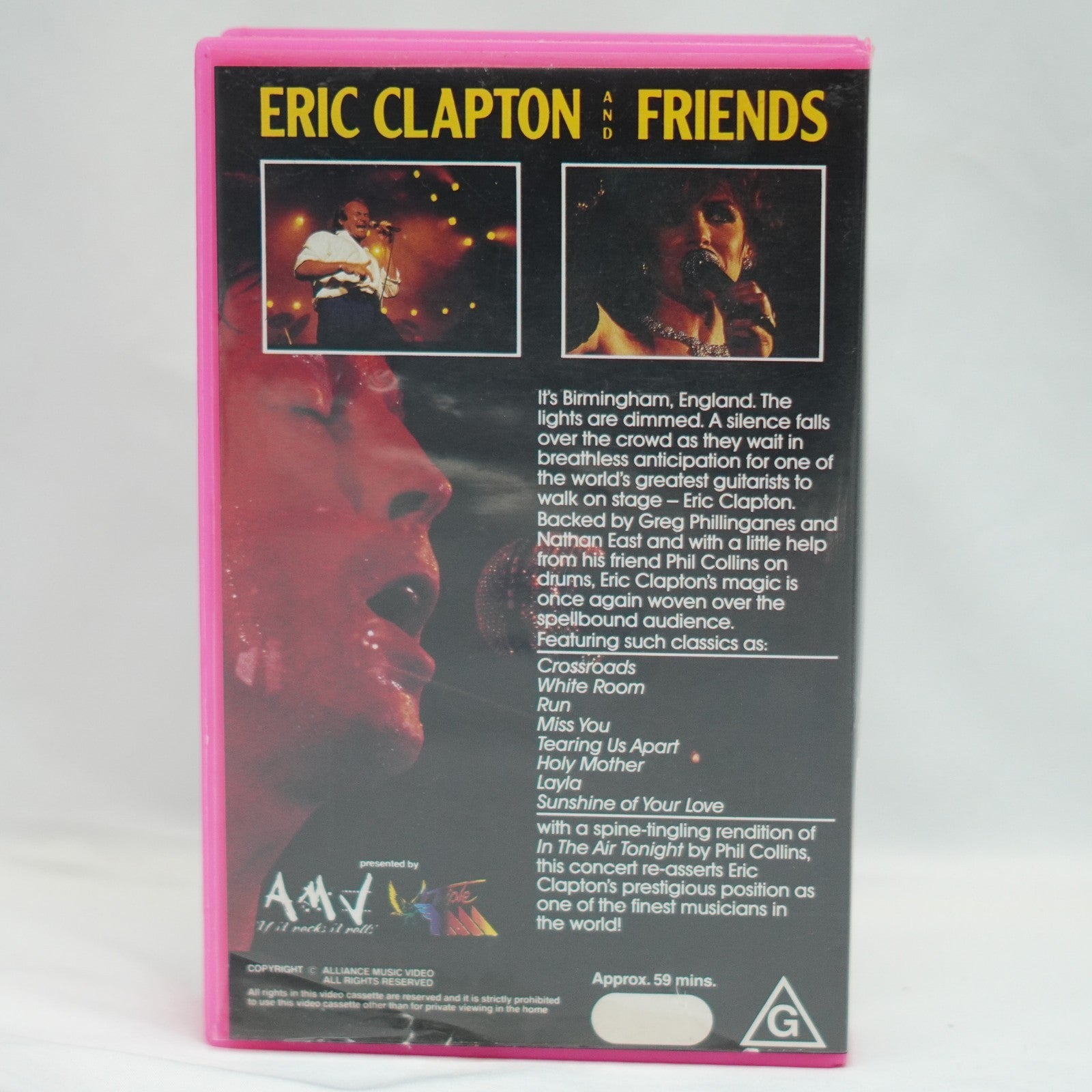 ERIC CLAPTON & FRIENDS VHS W/ a little help from PHIL COLLINS