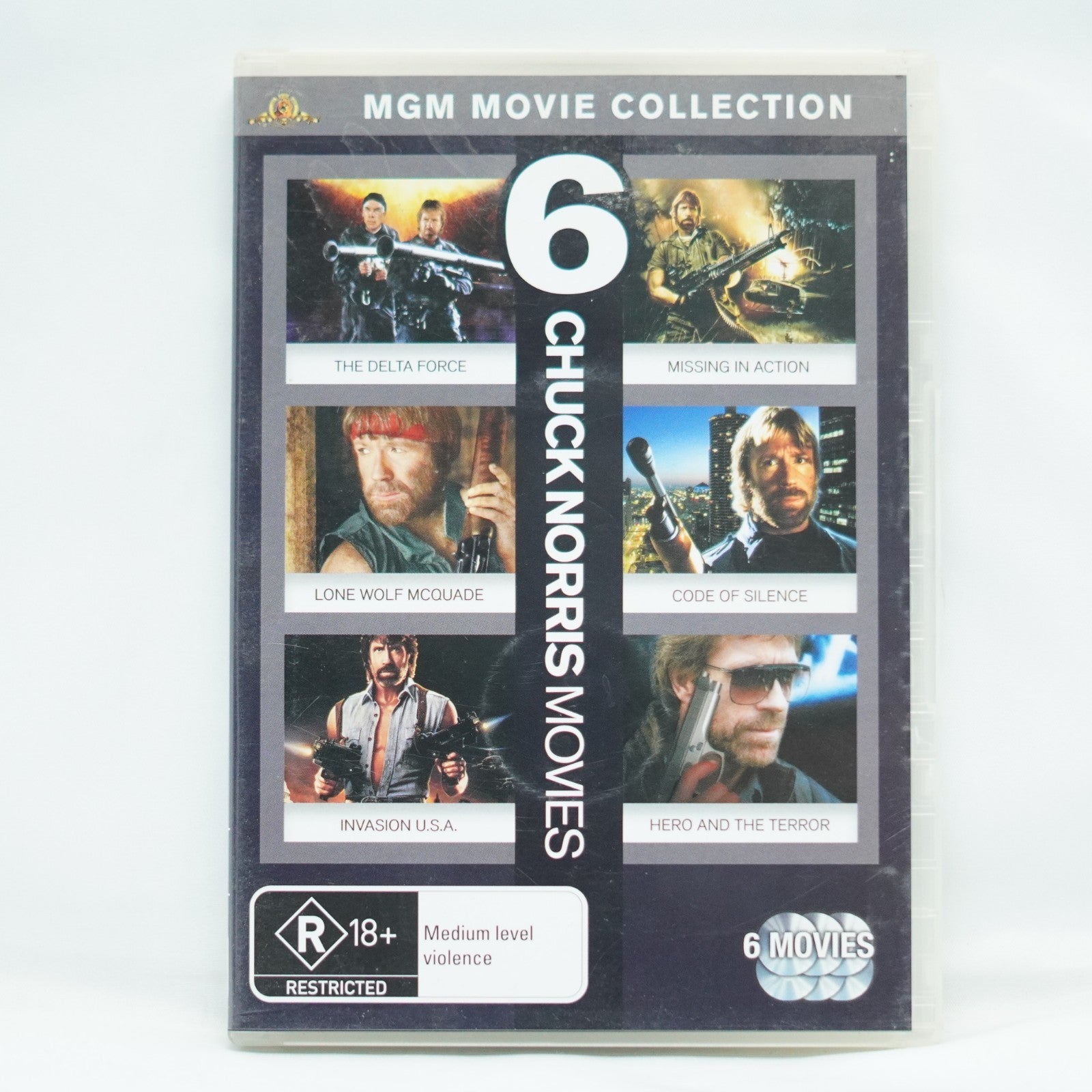 6 CHUCK NORRIS MOVIES DVD