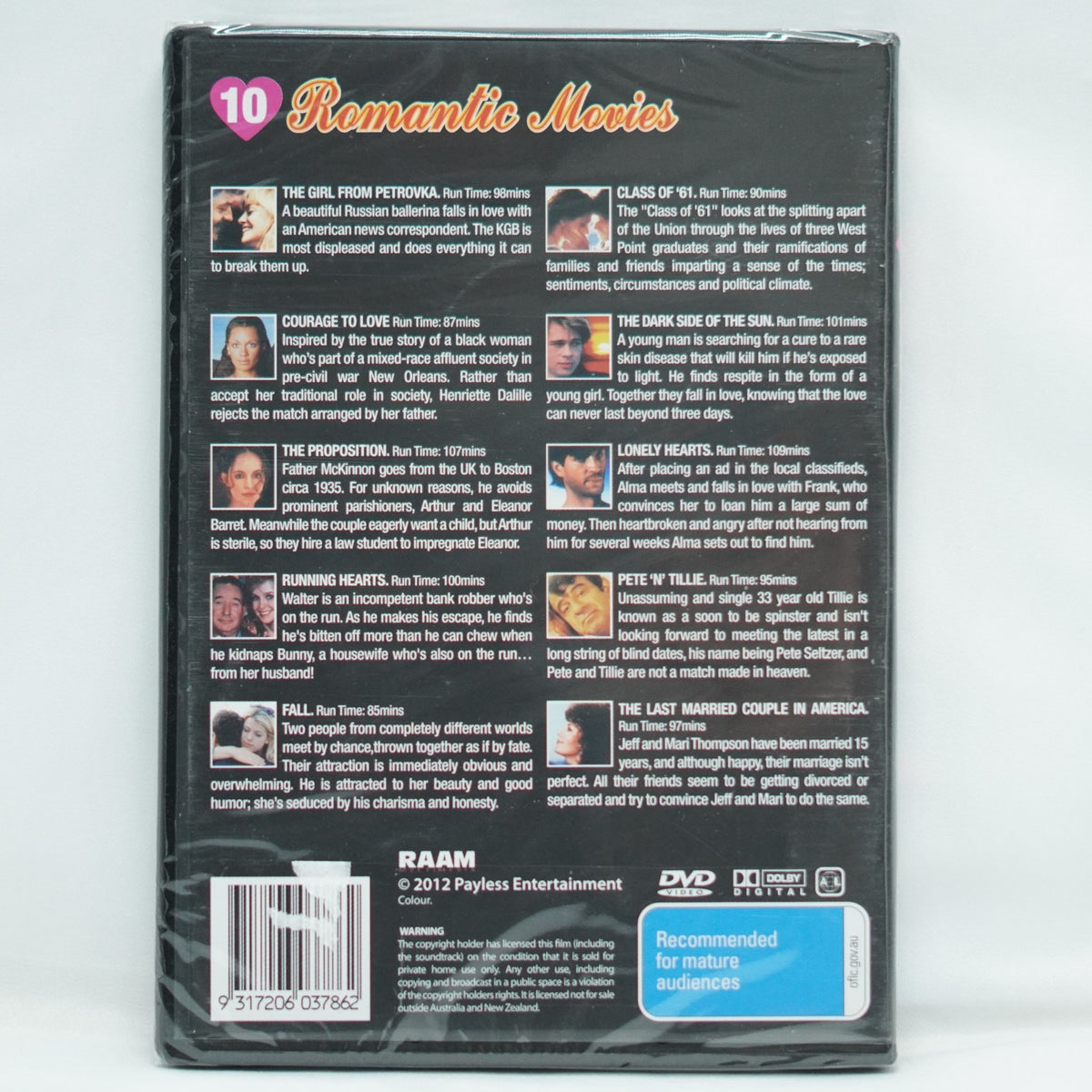 10 Romantic Movies - VALUE MOVIE SET - Rare DVD