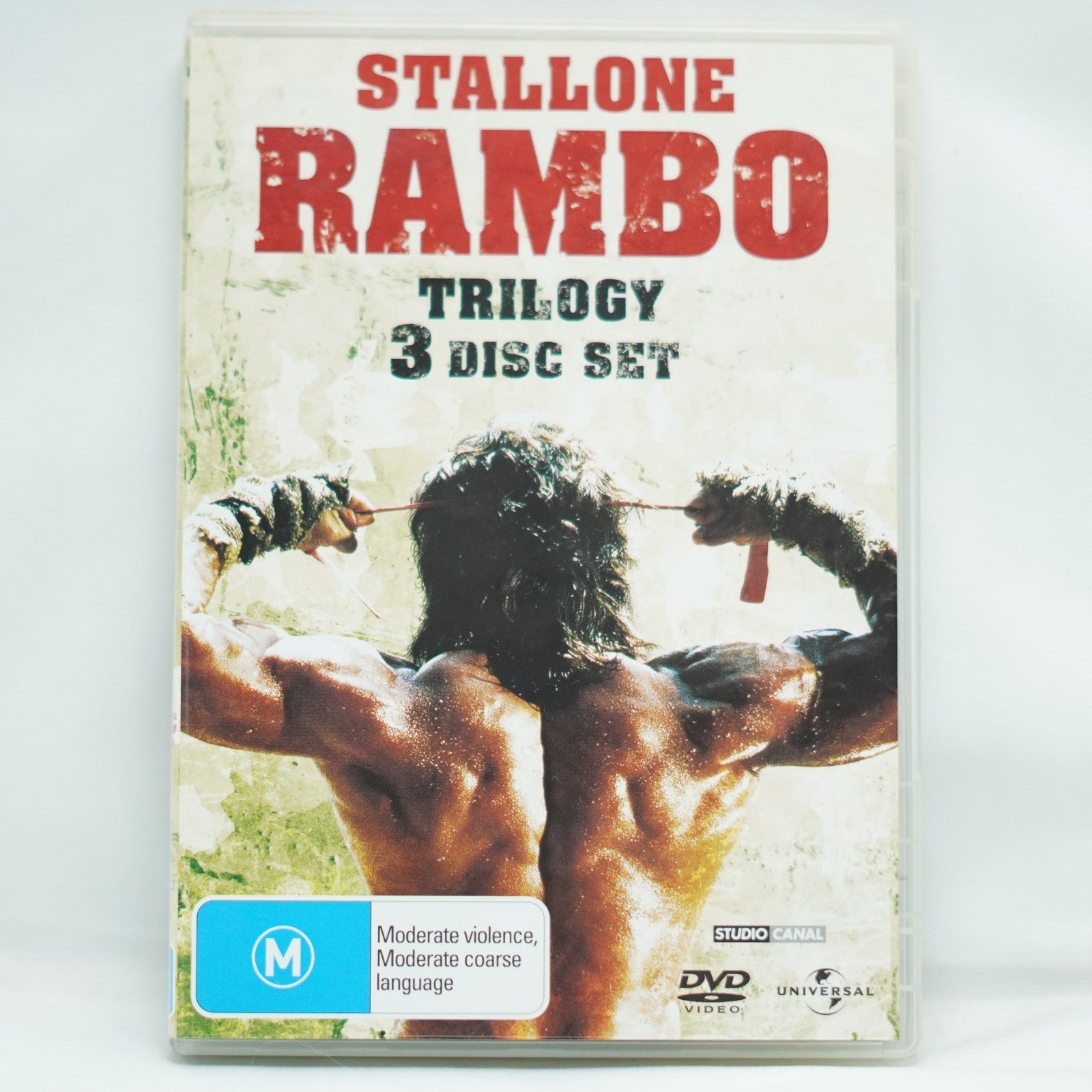 Rambo Trilogy (3-Disc Box Set, DVD, 1982)